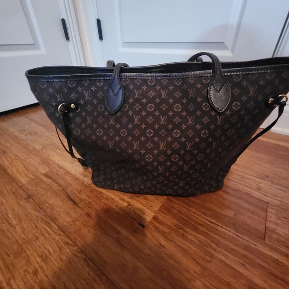 Louis Vuitton Brown Monogram Tote Bag Neverfull Anniversary Print - Picture 2 of 9